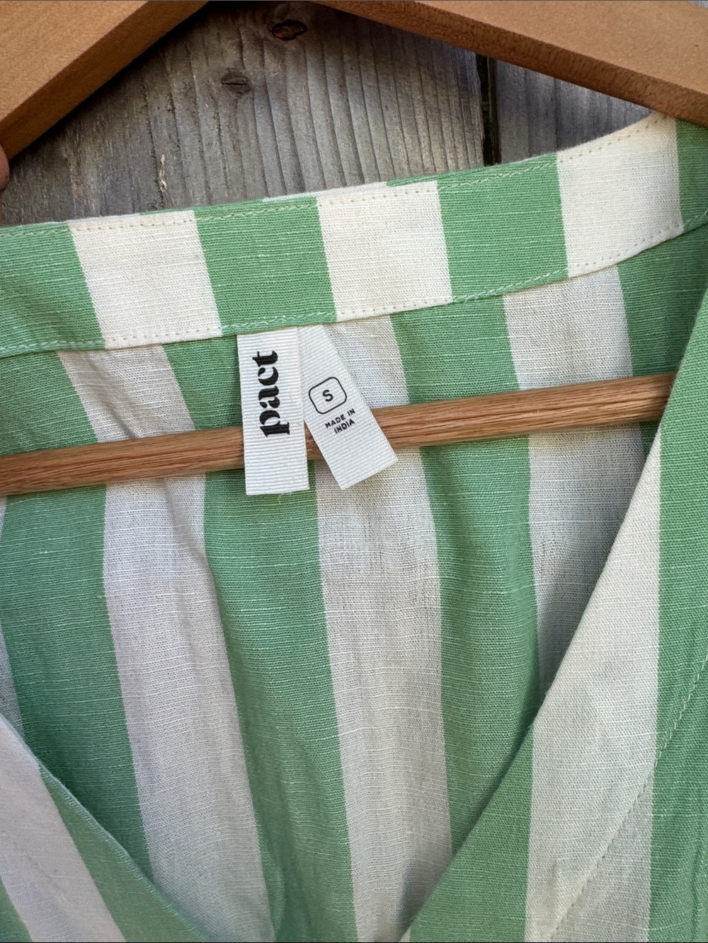 PACT organic summer linen dress - Picture 2 of 5